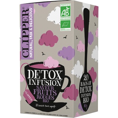 CLIP Organic Detox Infusion Sachets 40g