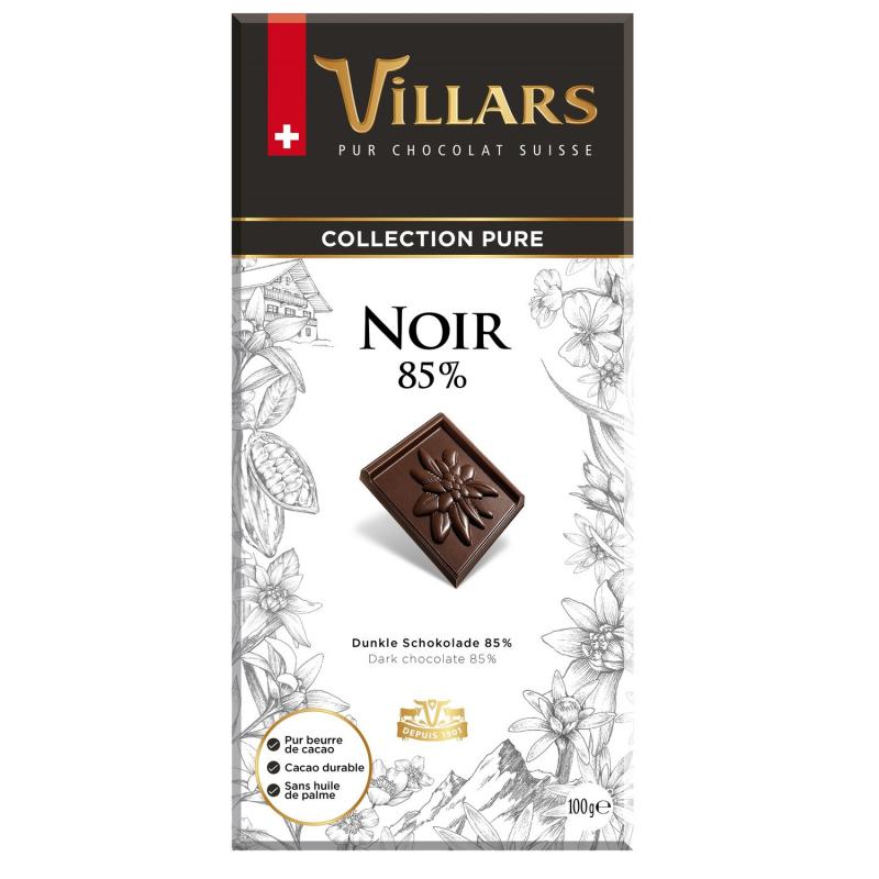 Chocolat Villars Noir 85% 100g