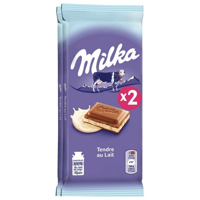 Milka Tendre au lait 2x100g