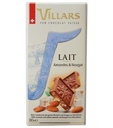Chocolat Villars Lait Amandes et Nougat 180g