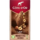 Côte d'Or Milk Chocolate Bar with Whole Hazelnuts 180g
