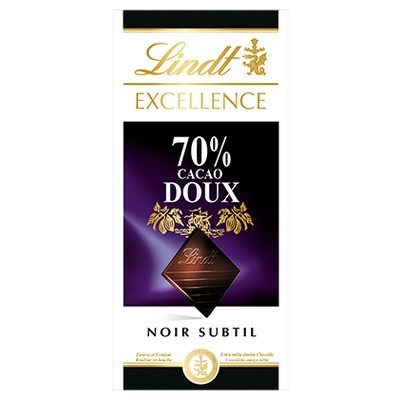 Lindt EXCELLENCE 70% Mild Dark Chocolate Bar 100g