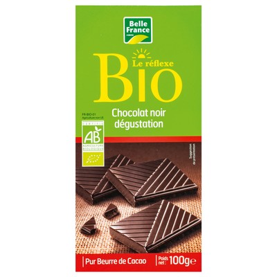 CHOCOLAT NOIR DEGUST BIO BF TABLETTE 100 G