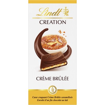 Lindt Tablette de chocolat CREATION Lait Crème Brûlée 150g
