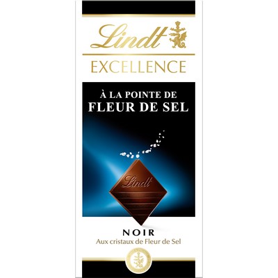Lindt EXCELLENCE Dark Chocolate Bar with Fleur de Sel 100g