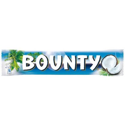 Bounty milk chocolate bar filled with coconut - Single - 57g