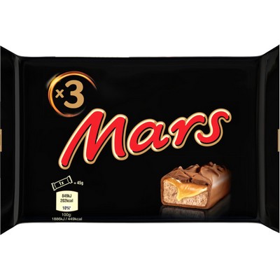 Mars Milk Chocolate Bar Trio 135g