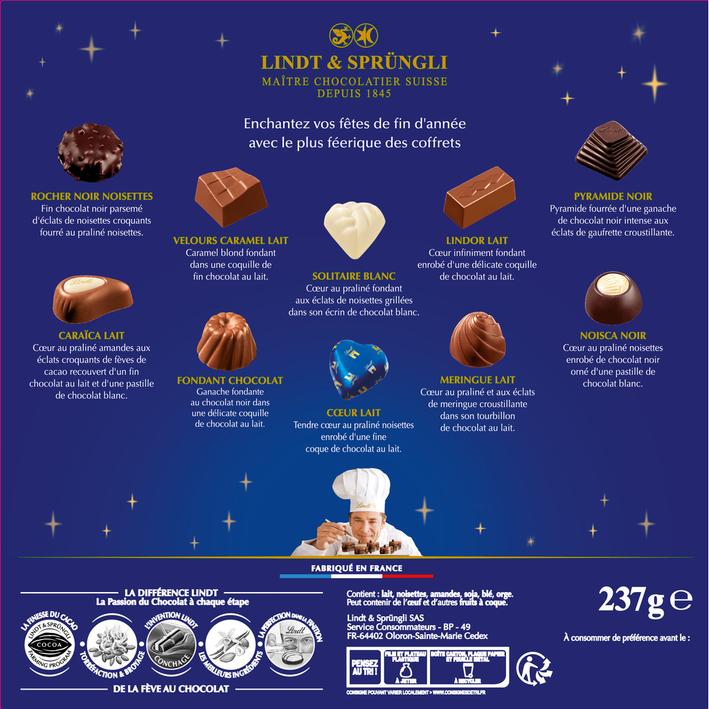 Lindt Champs-Élysées Assorted Gift Box 237g