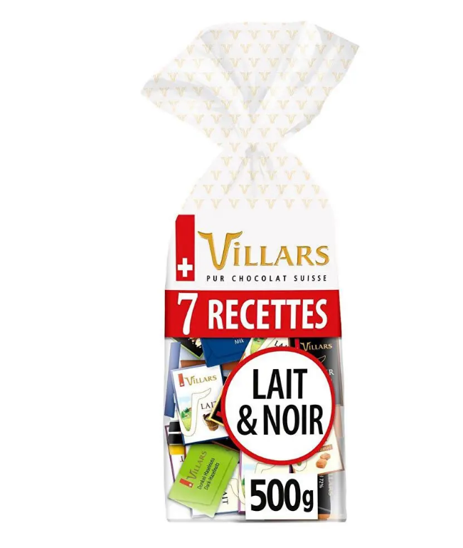 VILLARS ASSORTMENT MINI MILK AND DARK CHOCOLATES 500G
