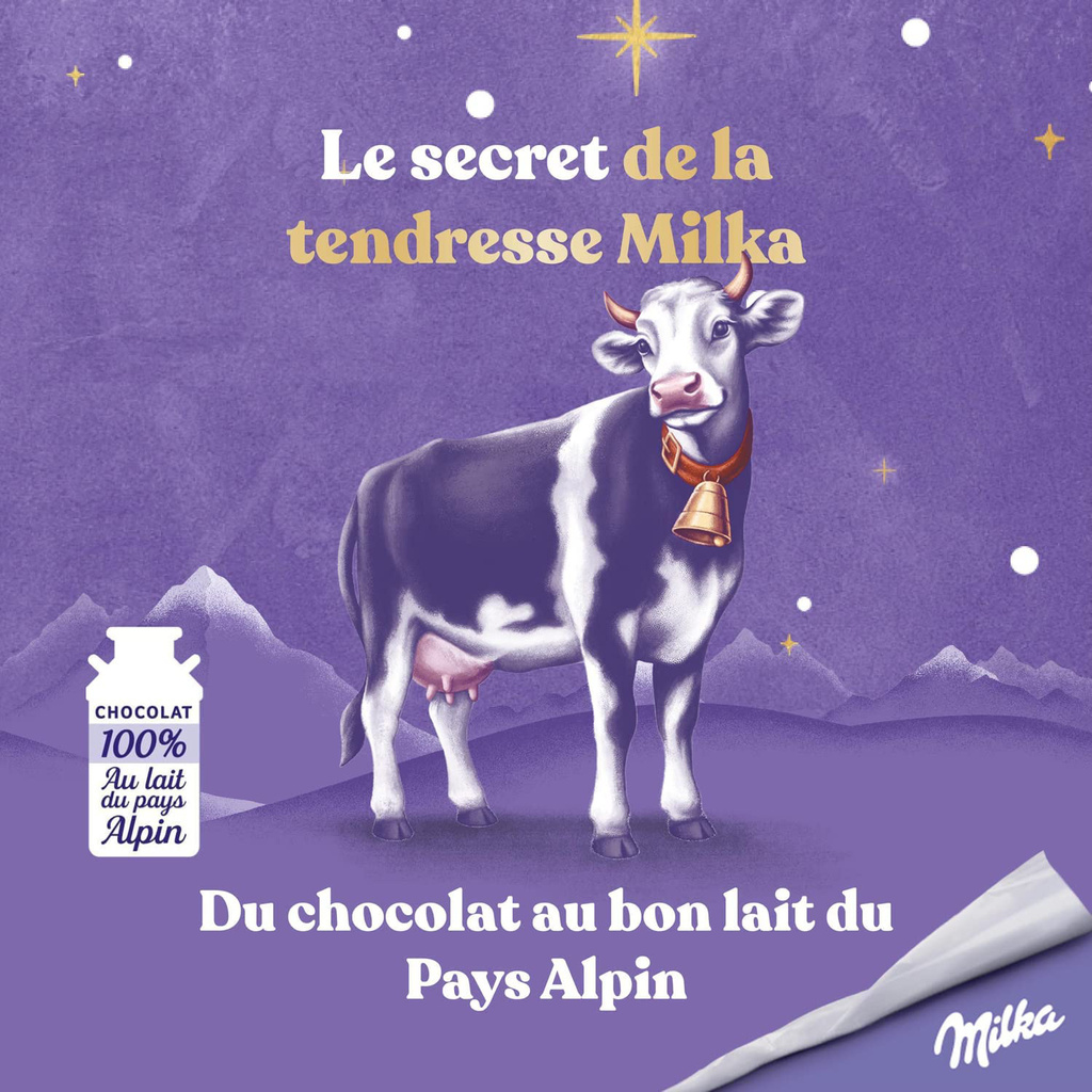 Milka Milk Chocolate Santa 90g