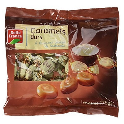 CARAMEL DUR A LA CREME FRAICHE BF SACHET 175 G