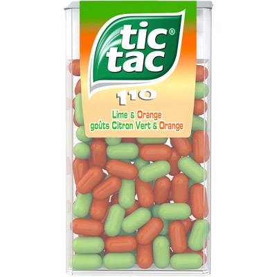 Bonbons Tic Tac x110 pastilles ORANGE & CITRON VERT - 54g