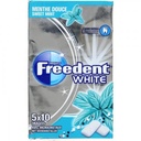Freedent Multipack de 5 étuis de 10 dragées White Menthe Douce 70G