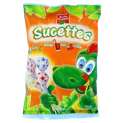 Lollipops Lemon, Orange, Cola, Strawberry Belle France 205g