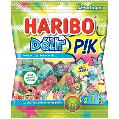Bonbons acidulés HARIBO Delir PIK 275 g