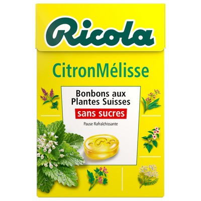 RICOLA Sugar-Free Lemon Balm Stevia 50g Box