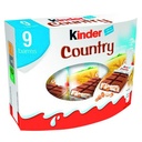 Kinder Country Chocolate Bar with Cereals x9 - 211.5g