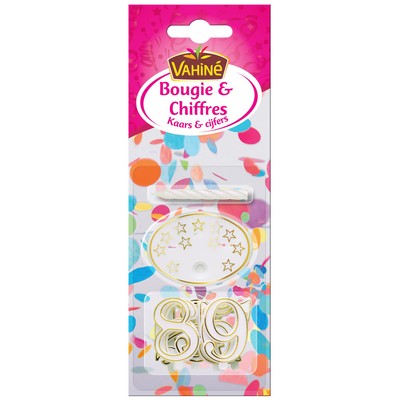 Vahiné Candle & Number Candle Set