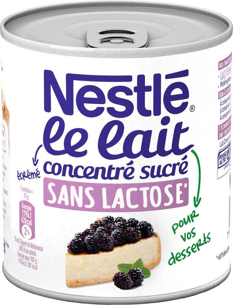 NESTLE Lait Concentré Sucré Sans Lactose à pâtisser boîte 387g