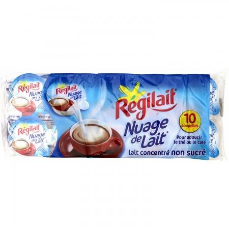 Régilait, Lait concentré non sucré, Nuage de lait, coupelles 10x7.5g