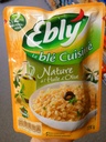 EBLY Blé Micro-ondable Nature à l'Huile d'Olive 2mn 220g
