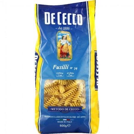 PATES FUSILI500G DE CECCO