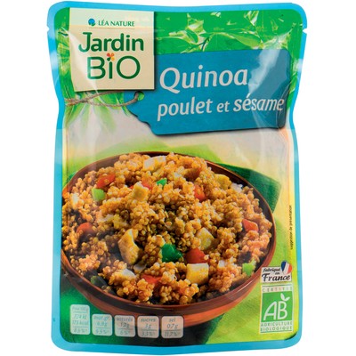 Jardin Bio Organic Quinoa Chicken Sesame Express Pouch 250g