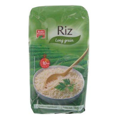 RIZ LONG GRAIN ETUVE BF SACHET 1 KG