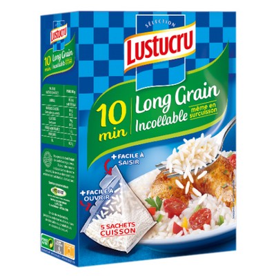 Lustucru Parboiled Rice 5x90g Sachets 450g