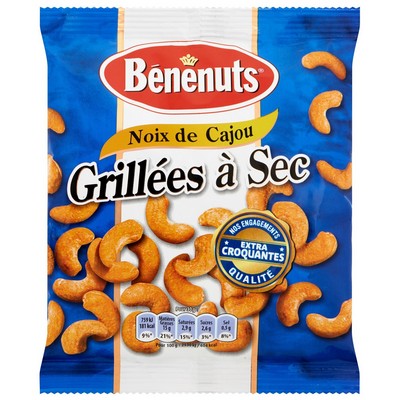 Bénénuts Dry Roasted Cashew Nuts 165g
