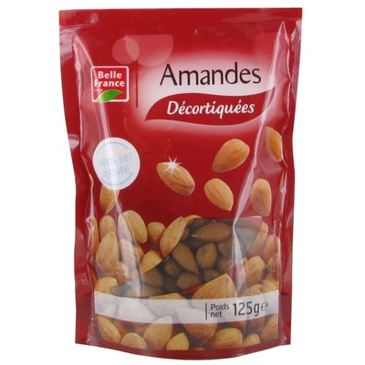 Unsalted Shelled Almonds 125g