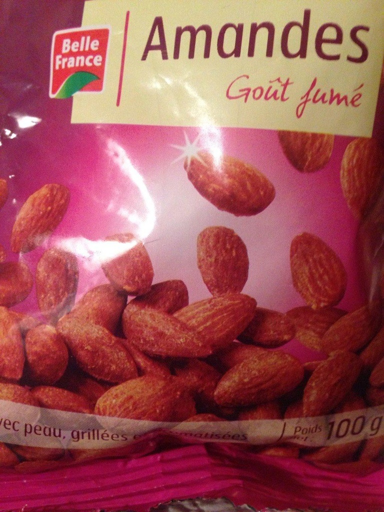 AMANDE GOUT FUME PEAU GRILLEE BF SACHET 100 G
