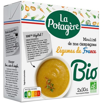 Mouliné légumes de nos campagnes BIO 2x30cl