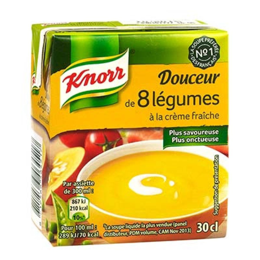 8 Vegetable & Cream Soup Knorr 30cl