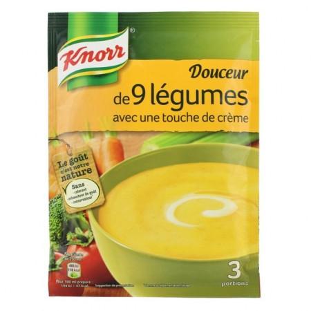 Knorr Soupe Déshydratée Douceur de 9 Légumes 3 Portions