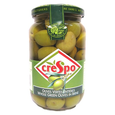Olives vertes entières 200g - Bocal 37 cl