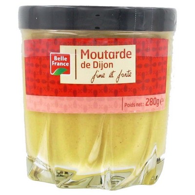 Dijon Mustard Belle France Whisky Glass 280g