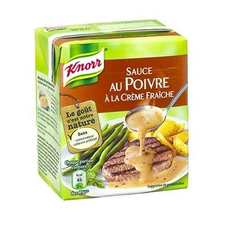 KNORR Pepper Sauce with Fresh Cream Carton 30cl