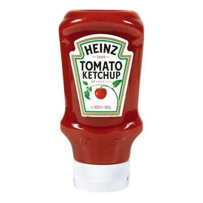 HEINZ TOMATO KETCHUP TOP DOWN 460G SQUEEZE BOTTLE