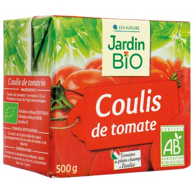 Jardin Bio / Organic Tomato Purée / 500g Tetra Brick