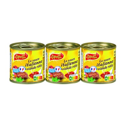 ZAPETTI Sauce Italienne Lot 3x95G