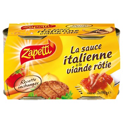 ZAPETTI Italian Sauce pack of 2x190g