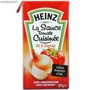HEINZ SAUCE TOMATE CUISINEE AIL ET OIGNONS BRIQUE 520G