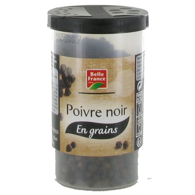 Belle France Whole Black Peppercorns Tubo No.6 100g
