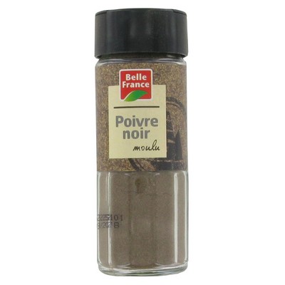 Ground Black Pepper Belle France Shaker 50g