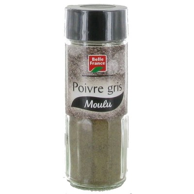 Ground Grey Pepper Belle France Shaker 50g