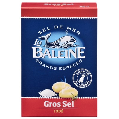La Baleine Coarse Iodized Sea Salt Cardboard Box 1kg