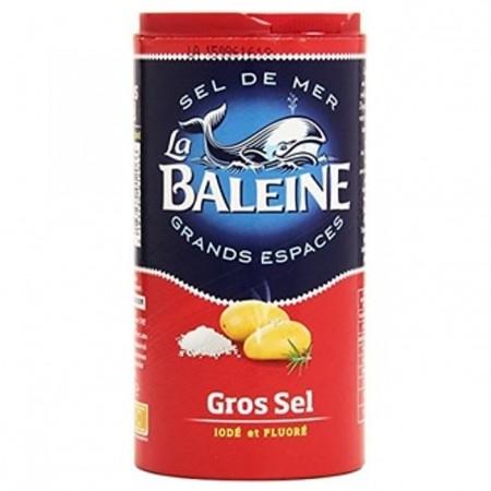 La Baleine sel de mer gros iodé et fluoré boite verseuse 500g