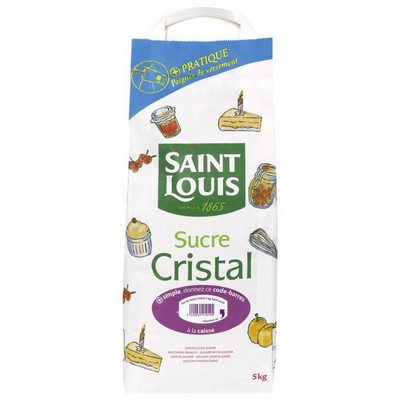 Sac Sucre Cristal Saint Louis 5kg