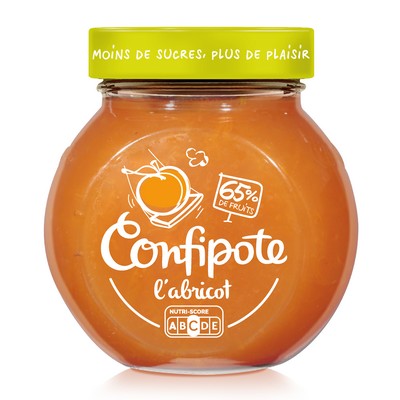 CONFIPOTE Confiture allégée en sucres Pot Abricot 350g